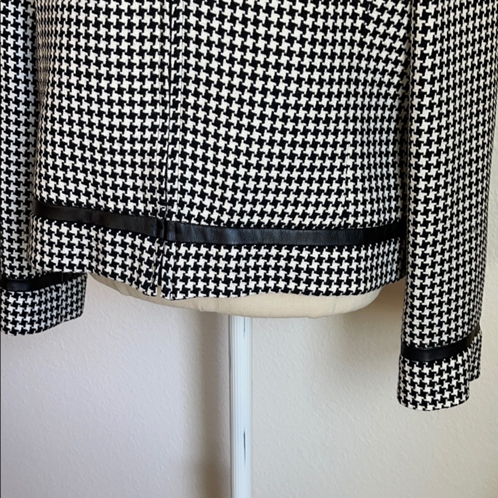 Pendleton Wool Houndstooth Jacket Skirt Set - image 4